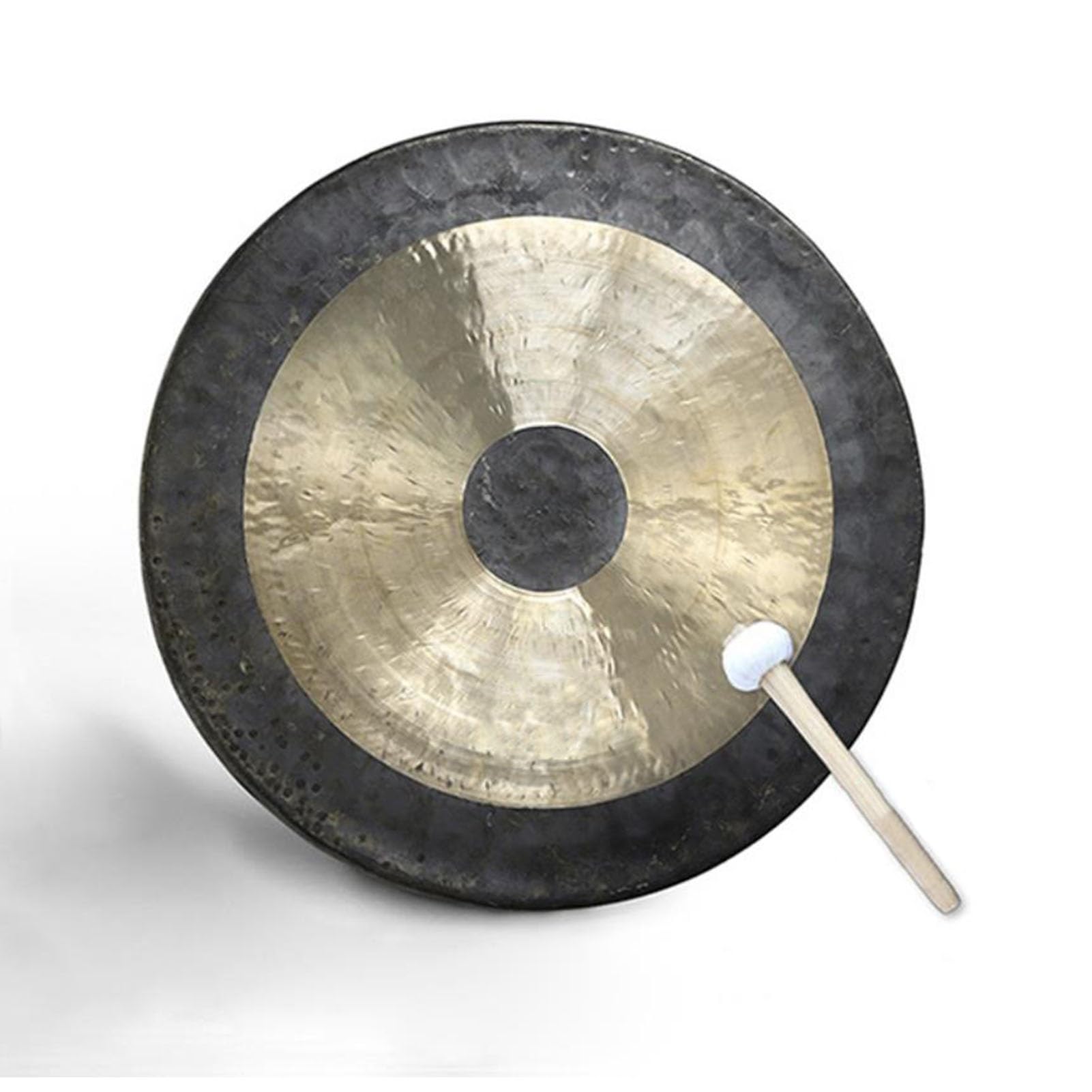 Gong de latón Feng Shui, Tam Tam Chau Gong con mazo de Madera 20-35 cm(25cm)