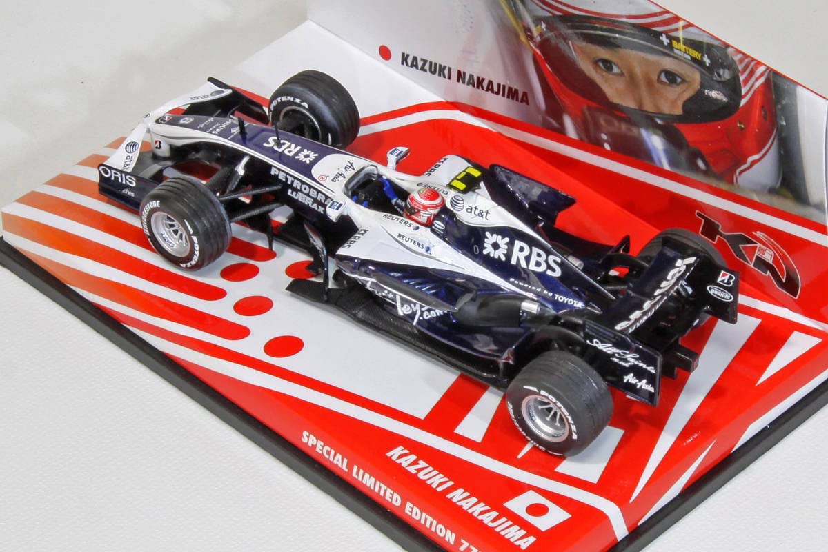 Amazon | 1/43 MINICHAMPS ウィリアムズ SHOWCAR 2008 中嶋一貴 ユーロ