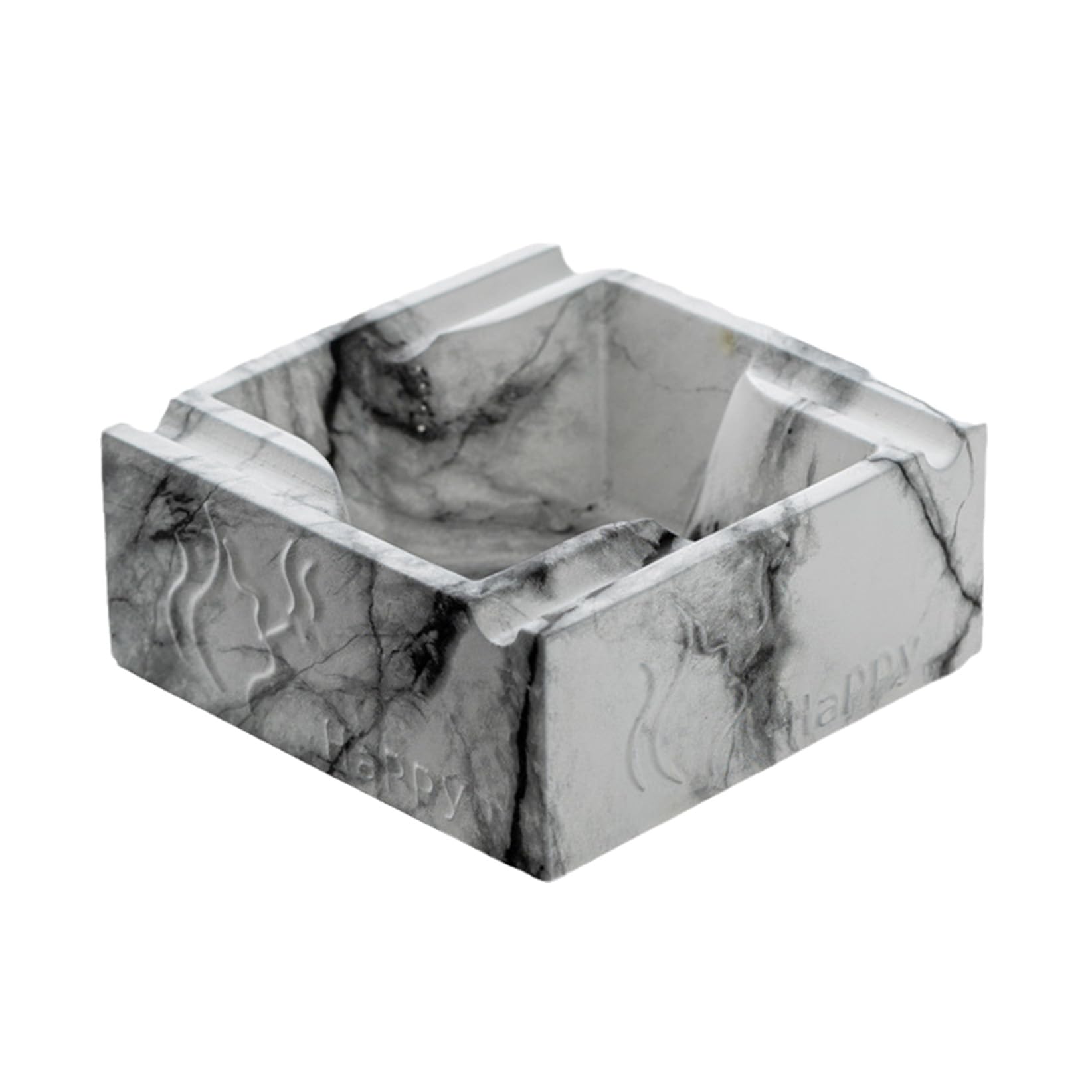 Ashtray Ceramic Square Concrete Cigar Big for Cigarettes,Windproof Cement Ash Tray Cigarette for Patio