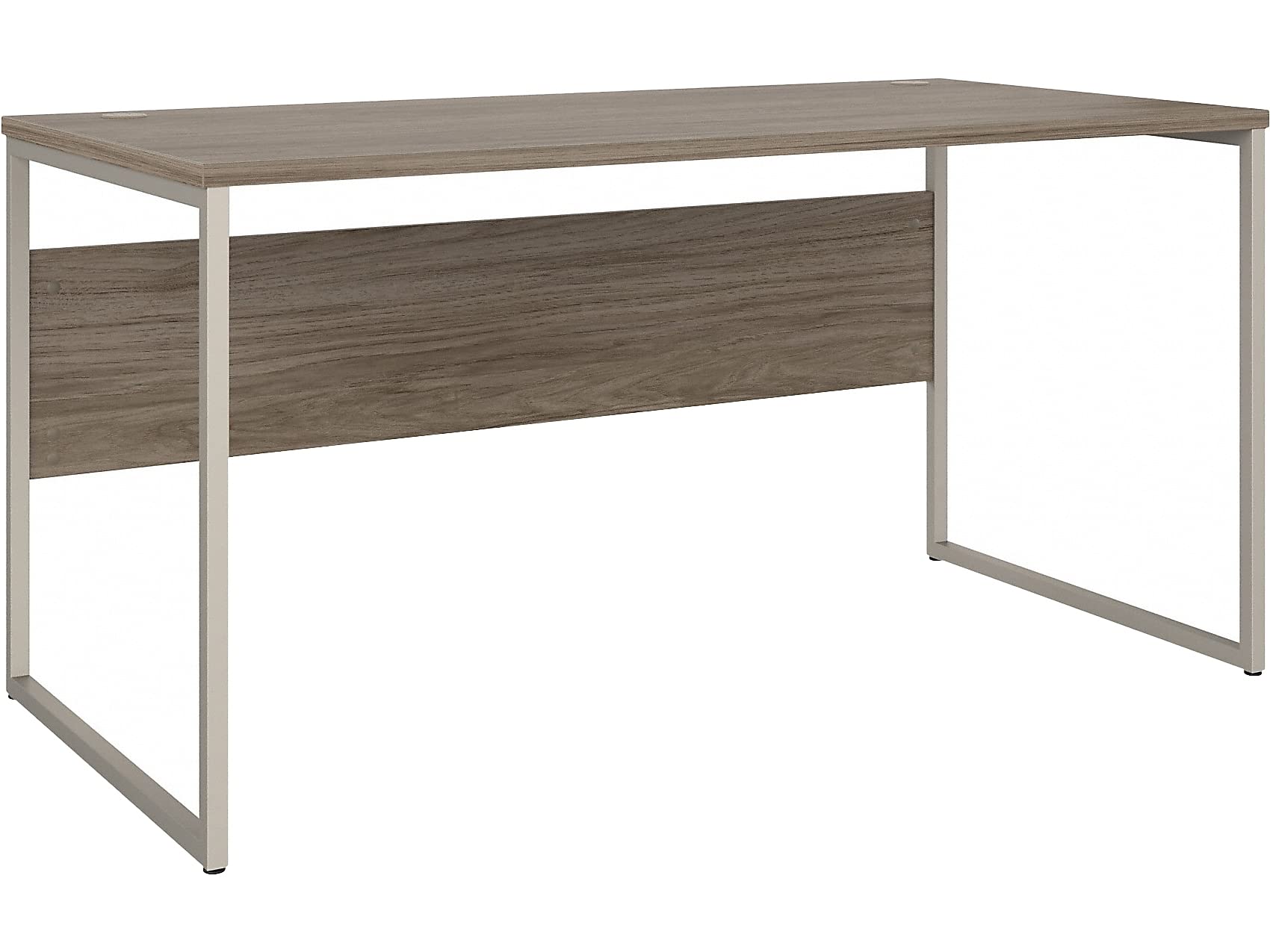 Bush Business Furniture Hybrid Computer Table Desk with Metal Legs, 60W x 30D, Modern Hickory