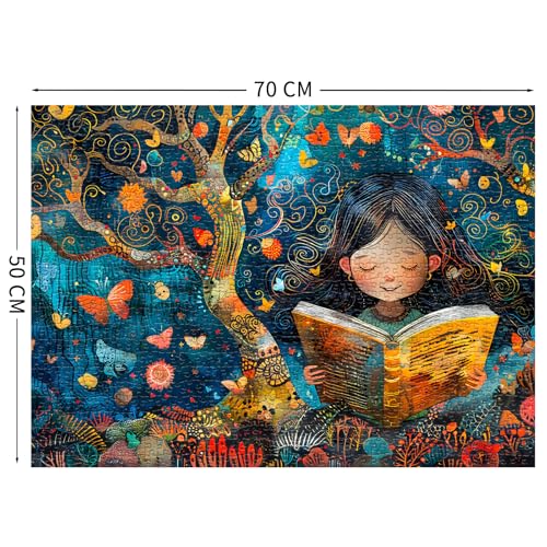 TangComplete - Fairy Tale Girl Puzzles for Adults 1000 Pieces, Jigsaw Puzzles for Adults 1000 Piece, Challenging Game Toys, Impossible Puzzle, Family Decoration Puzzle - image 2