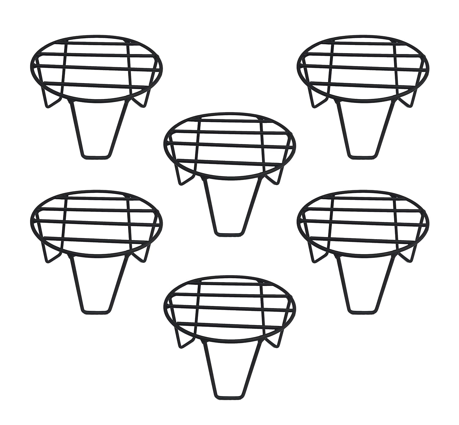 URBANMAALI Spectacular Powder Coated Round Metal Planter Stand | Flower Pot Stand | Planter Stand, for Indoor & Outdoor - 8 inches (Set of 6) (B0CLLLY185) Amazon Price History, Amazon Price Tracker