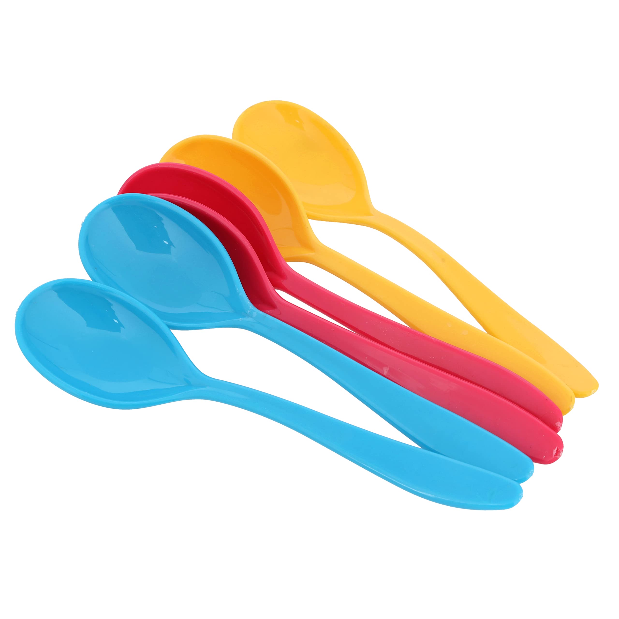 RoyalFord 6pcs Boutique Spoon, Premium Quality Plastic Spoon, RF11130 Nonstick Kitchen Spoons for Mixing, Multicolor