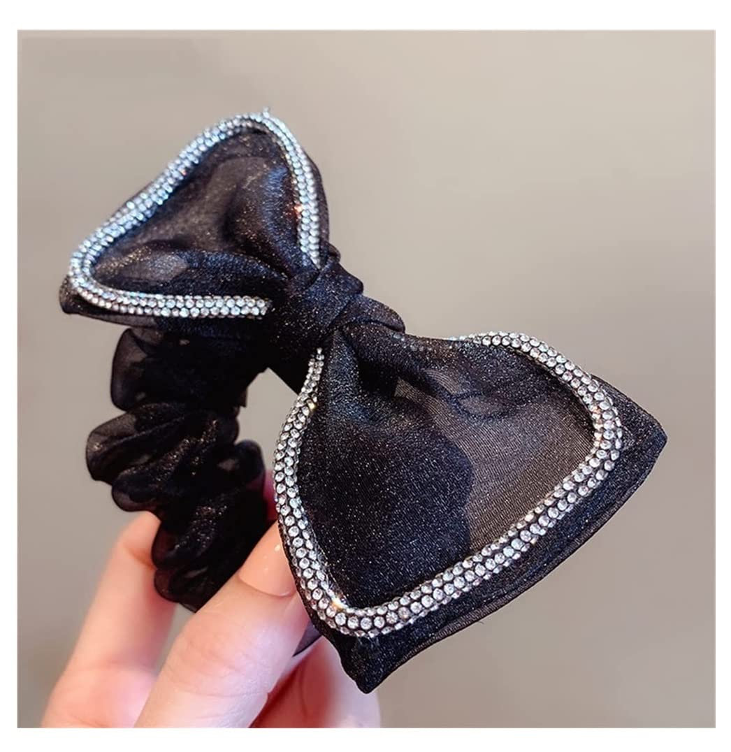 Miękkie Gumki Włosów Opaski Do Włosów Rope Bow Hair Scrunchies Splot Lina Dla Kobiet Akcesoria