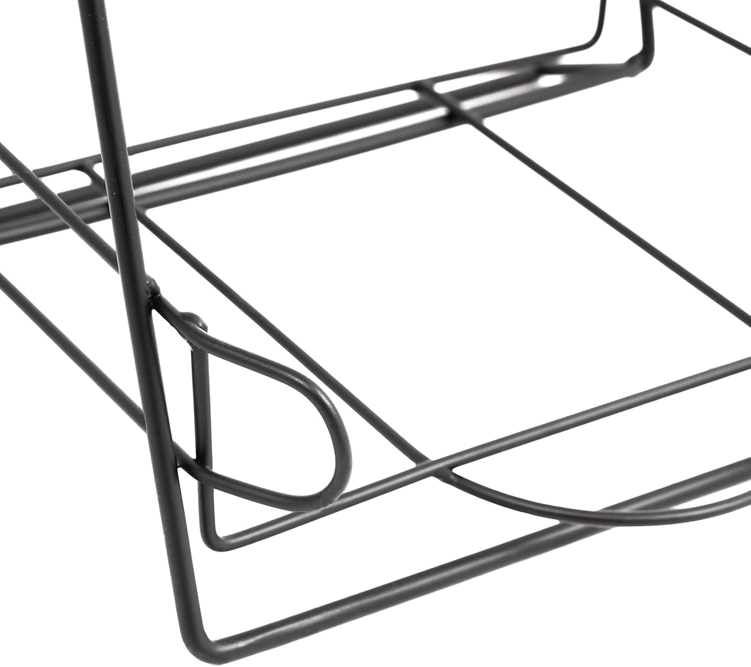 4-Tier Hat Display Stand, Tabletop Hat Display Rack For Retail, Metal Free Standing Hat Hanger For Retail, Bedroom And Living Room And Entryway (Black)