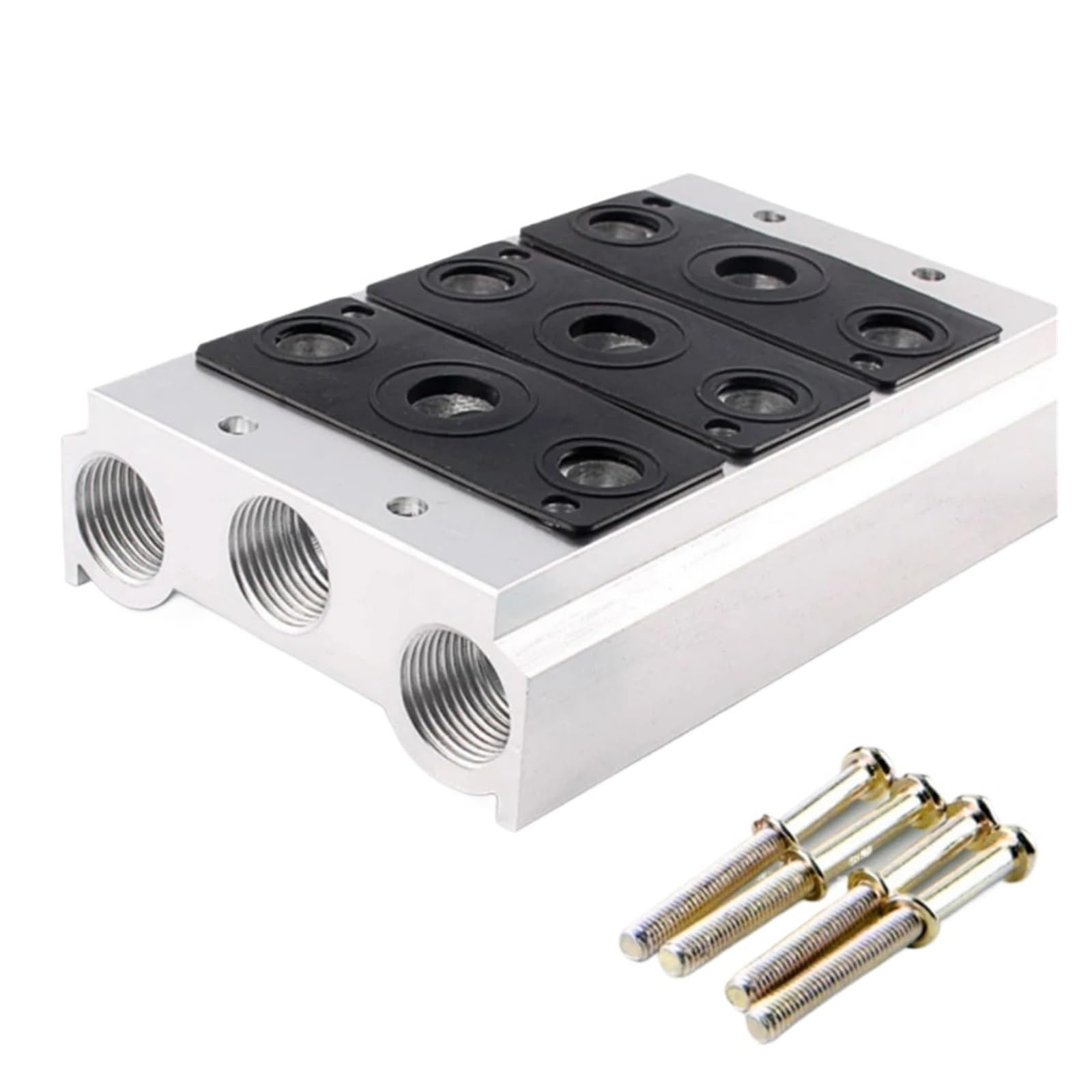 Collecteur 200M pour électrovannes pneumatiques 4V210-08 avec plaque d'échappement