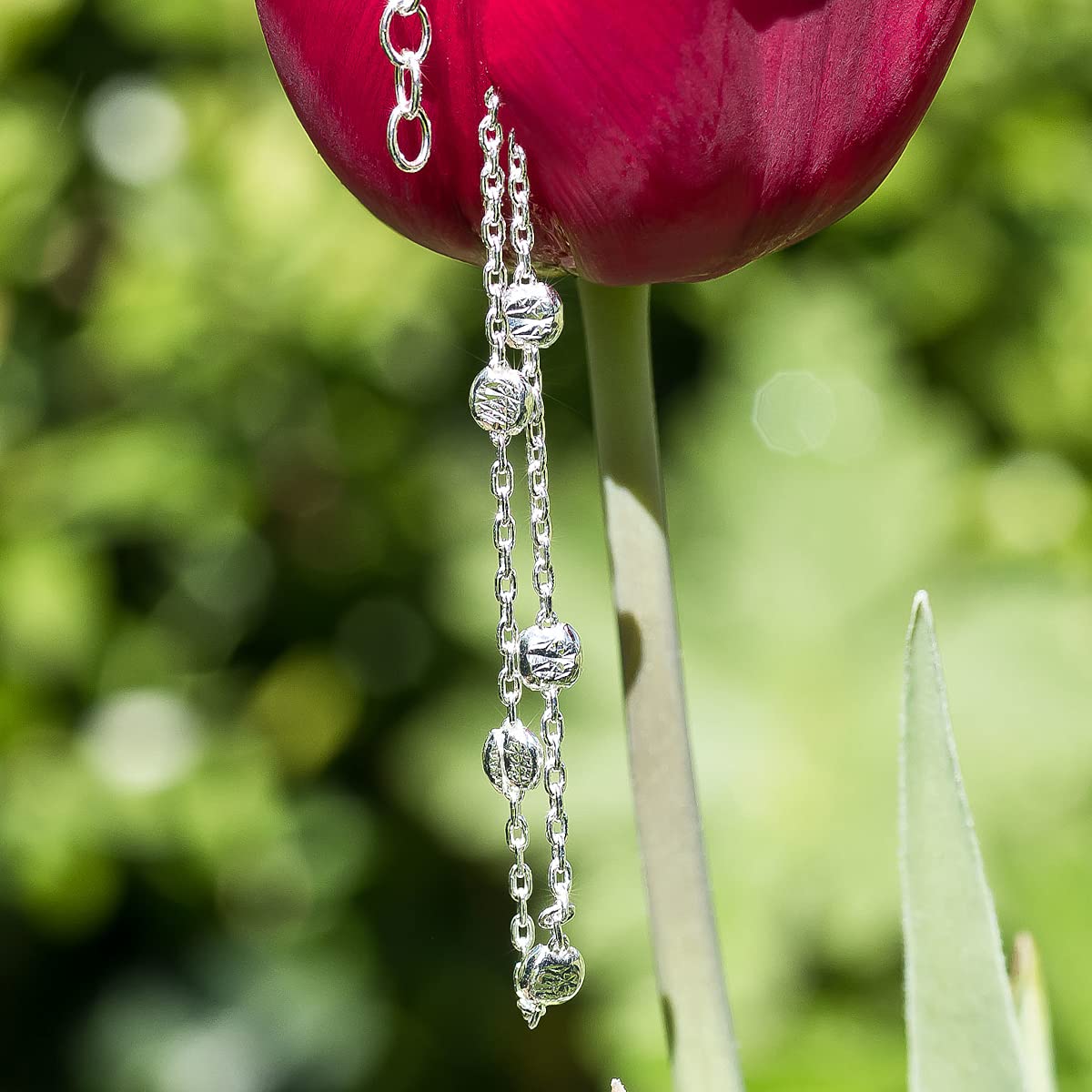 Cavigliera Argento Sterling 925, Cavigliere da Donna (1 mm, 22-25 cm), Modello 63