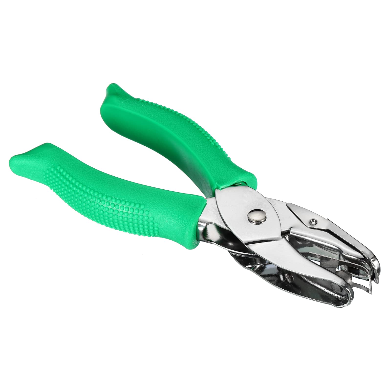 PATIKIL 0.2" Square Single Hole Punch, Handheld Hole Puncher with Grip Metal Paper Puncher for DIY Craft Scrapbook Ticket Card Green - Image 3