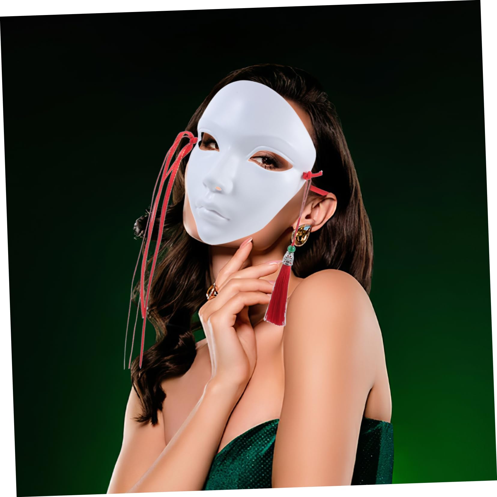 TOYANDONA 2pezzi Maschera Bianca Vuota Per Maschera Da Dipingere Per Cosplay e Festival Di Maschere Per Halloween e Masquerade Creatività e Divertimento Assicurati