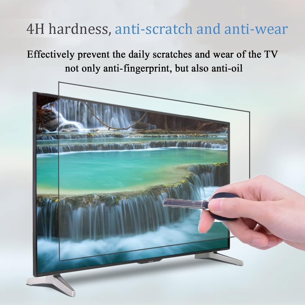 32-75 Zoll TV-Display Anti-Reflexions-TV Anti-Reflexions-TV-Bildschirmschutz Matt Anti-Blau Licht Filter/Gegen Strahlung Film Filter Film Anti für Tvs,75” 1645 * 930mm