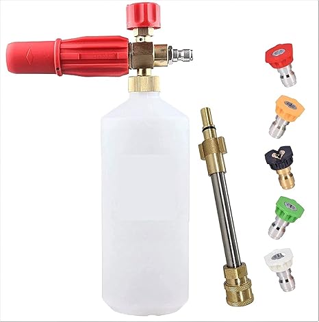 JPT Combo Heavy Duty Foam Lance with Bosch Adaptor and 5PCS Nozzle Set for AQT Series CAR Pressure Washer