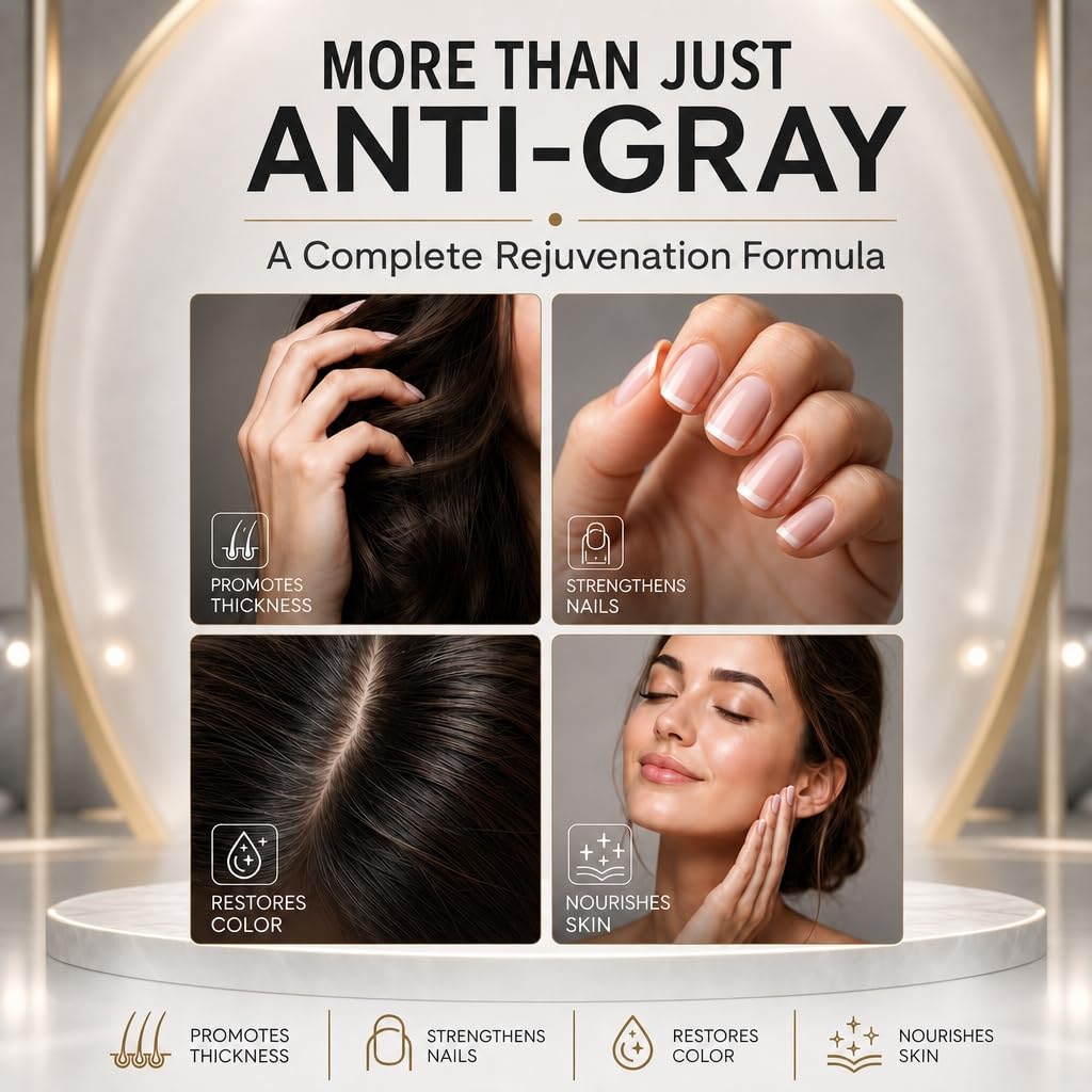 glutathione for gray hair Rescind with Catalase, Anti Gray Hair Supplement Men & Women KLOW Peptide Blend: Exploring
