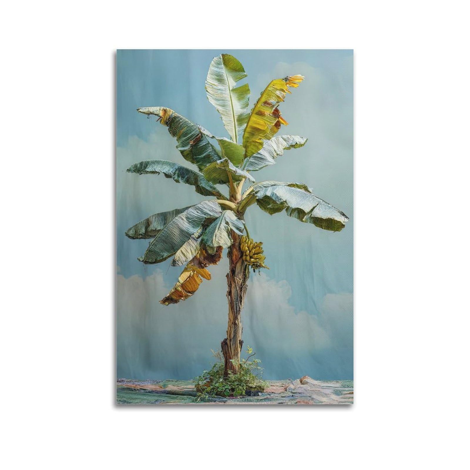 OKAHYS Vintage Banana Plant Artwork Poster Decorative Painting Canvas Wall Artworks Picture 20x30inch(50x75cm)