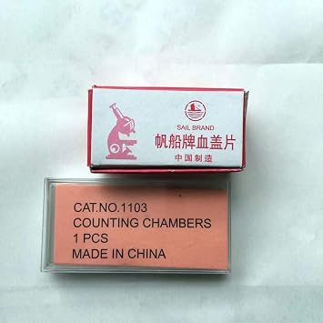 Hemocytometer Blood Counting Chamber with 100 Cover Slips Hemacytometer Blood Cell Counting