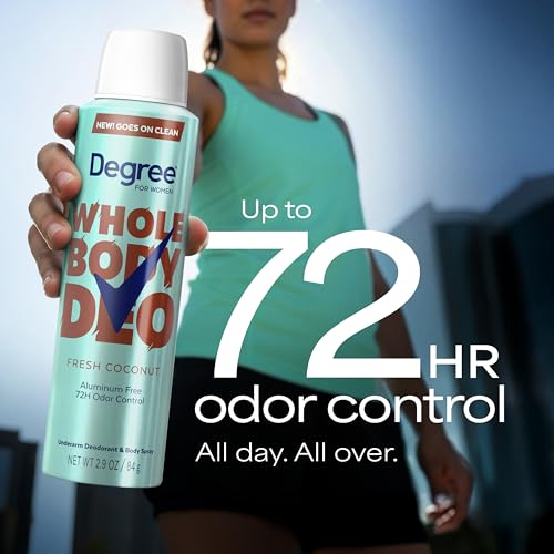 Image of Degree Women Whole Body Deodorant Spray, Fresh Coconut, 2.9 oz