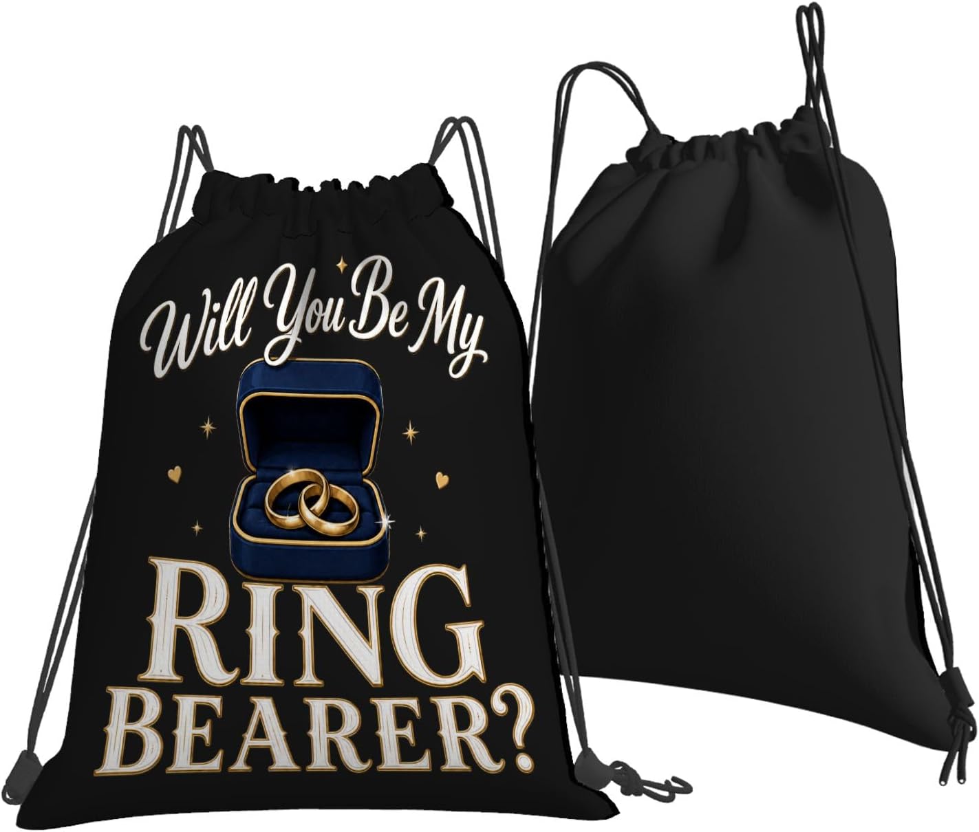 Will You Be My Ring Bearer draw string bag for Swimming image 5