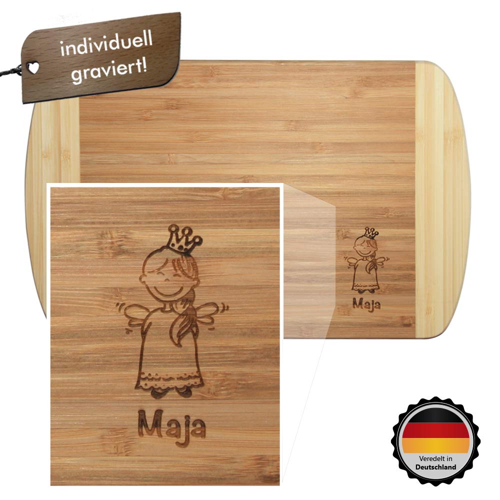 Bambus-Schneidebrett Mit Griff – 30x15 Cm, 25 Stück | Ideal Zum Lasergravieren & Servieren