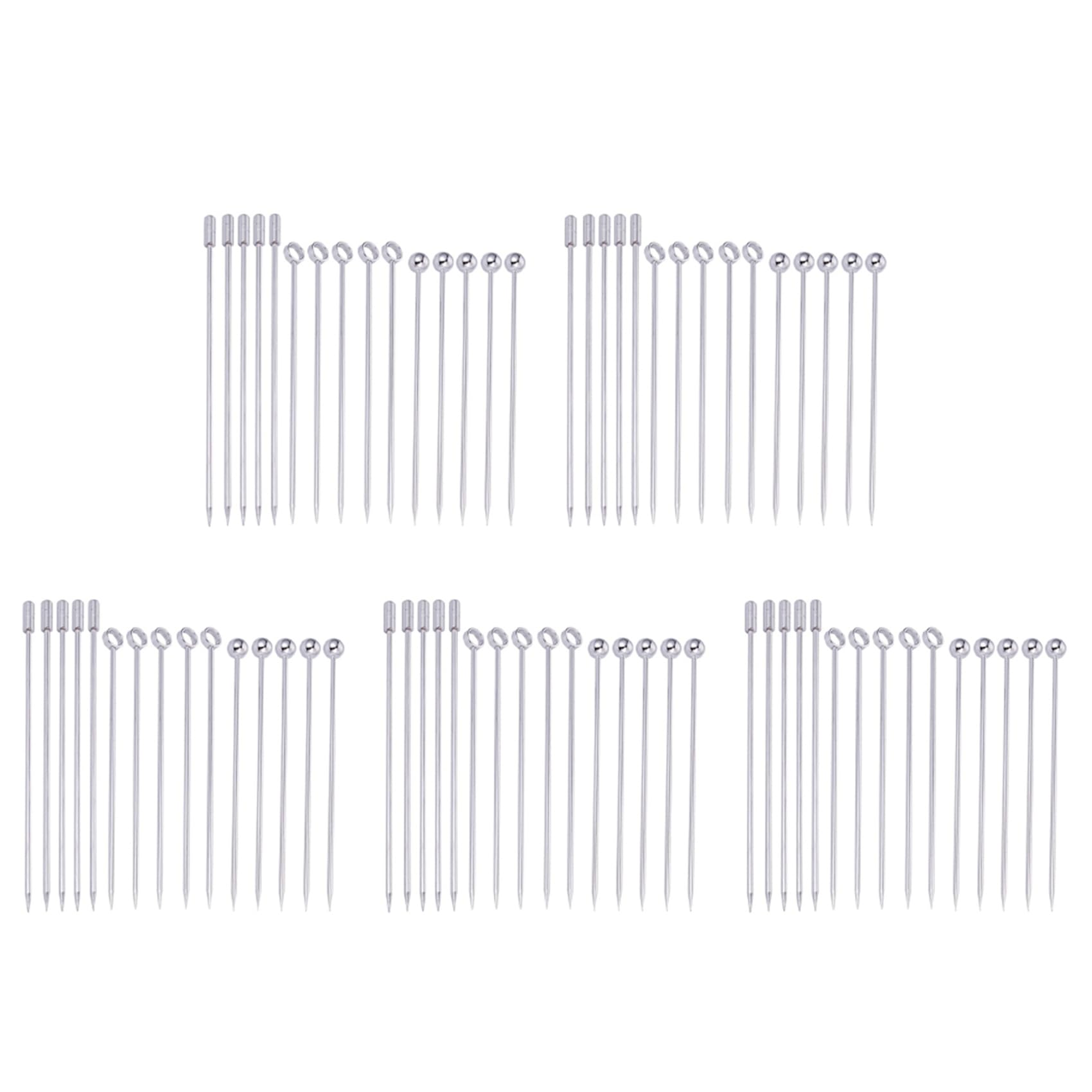 Hndhbfgrt Stainless Steel Cocktail Picks Picks Set (Pack of 75)