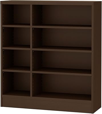 岩附(IWATSUKI) 書棚 ダークブラウン 高さ96cm 幅90.2 奥行29.5 レギュラー 幅木よけ加工無 日本製 CS-W90-H96RDB