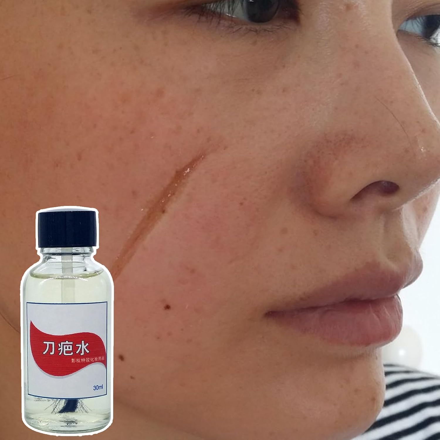 Makeup Scarring Liquid - 30ml Safe Realistic Cosplay Body Paint,Professional Scar Liquid Effects for Halloween | for Escape Room Horror Theme Party Theatre Performance Short Film Carnival