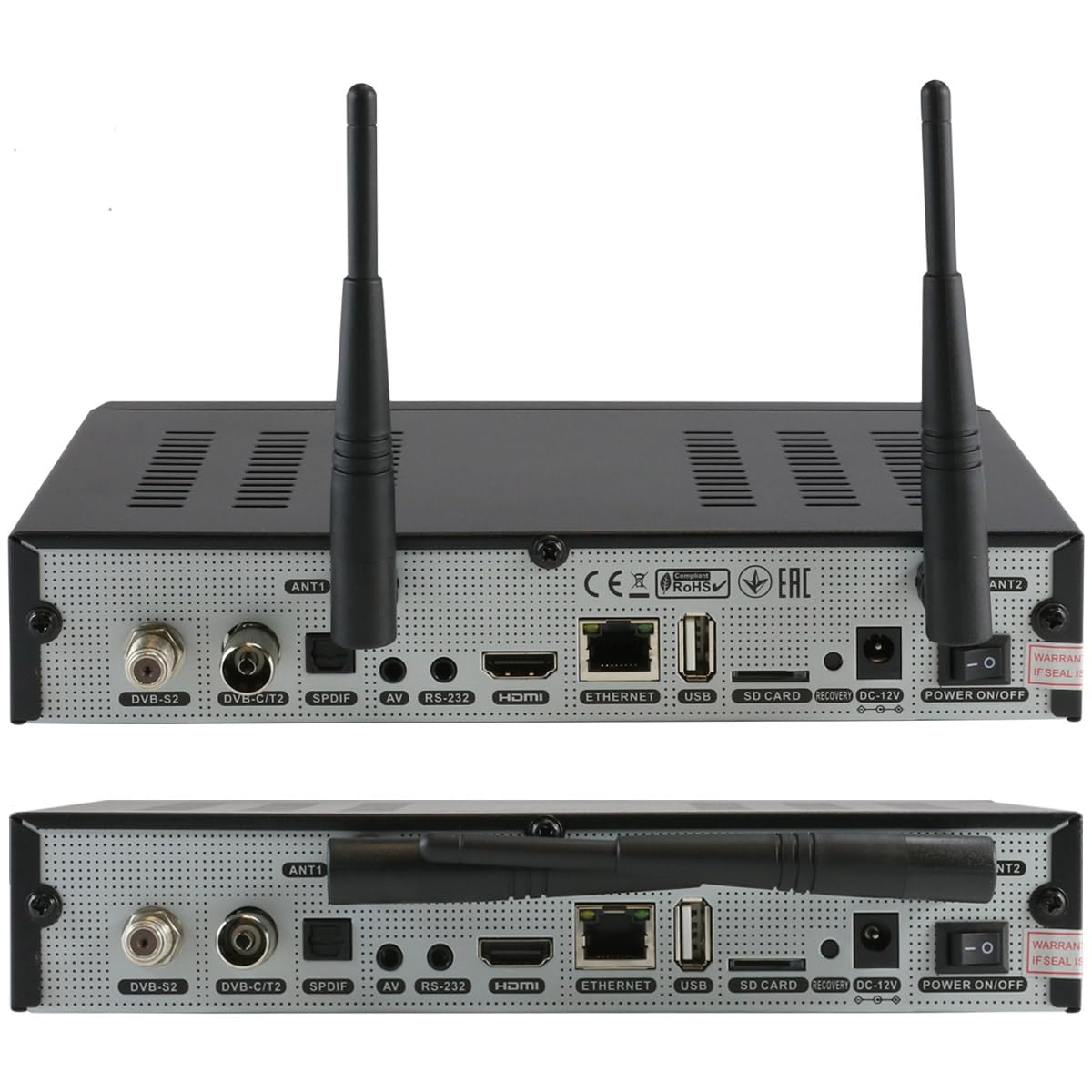 Octagon SF8008 4K Supreme Combo + 256GB Festplatte INTERN + NONIC HDMI Kabel, Sat- Kabel- & DVB-T2 Receiver, E2 Linux & Define OS, mit Aufnahmefunktion, M.2 M Key, Gigabit LAN, Sat to IP, WiFi