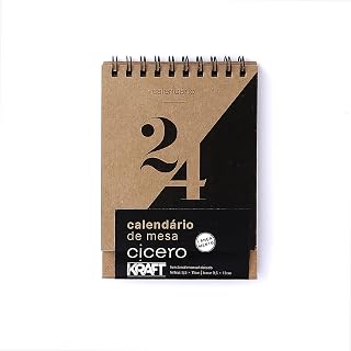 Calendario De Mesa 9,5X13 Ciceros 2024 Kraft, Cicero
