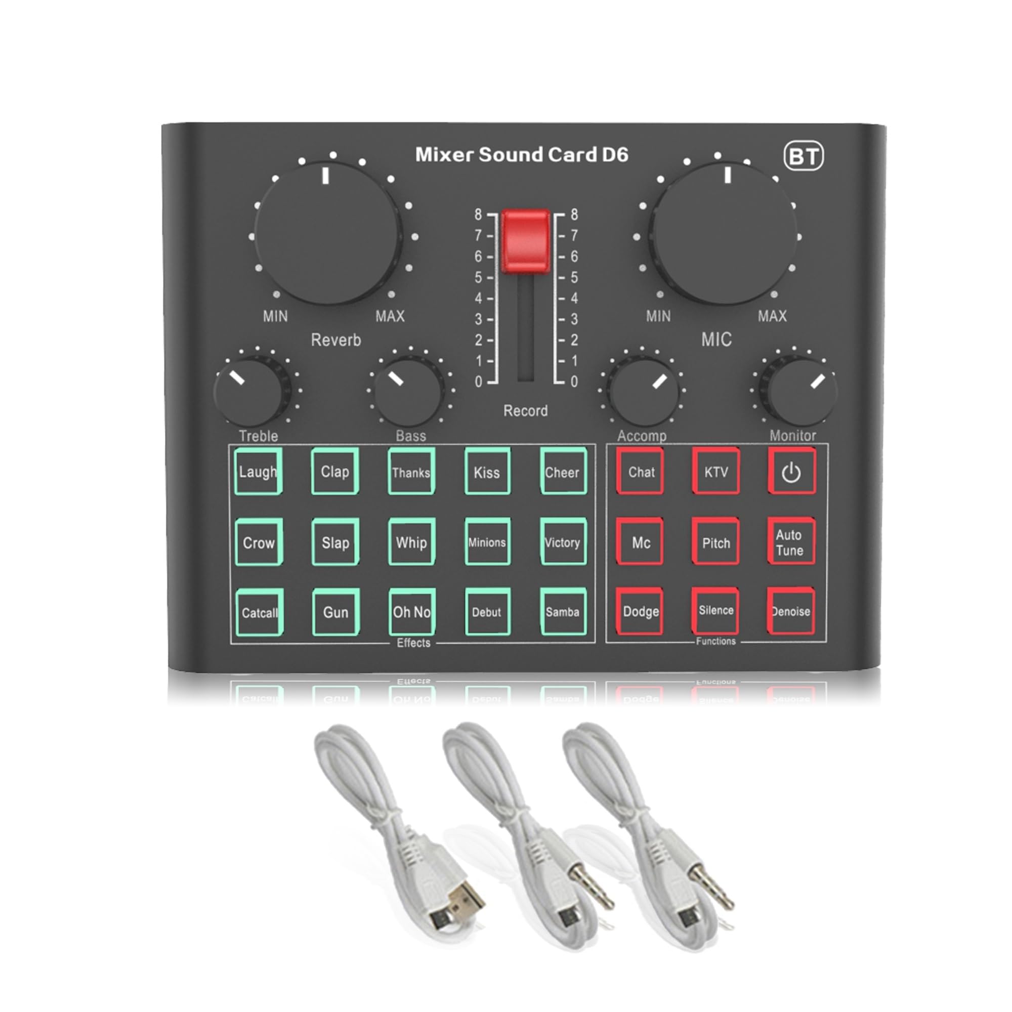 Kit scheda audio BM800 Microfono professionale a condensatore Bluetooth Scheda audio wireless con luce di riempimento ad anello Staffa a sbalzo Configurazione studio streaming live per la registr