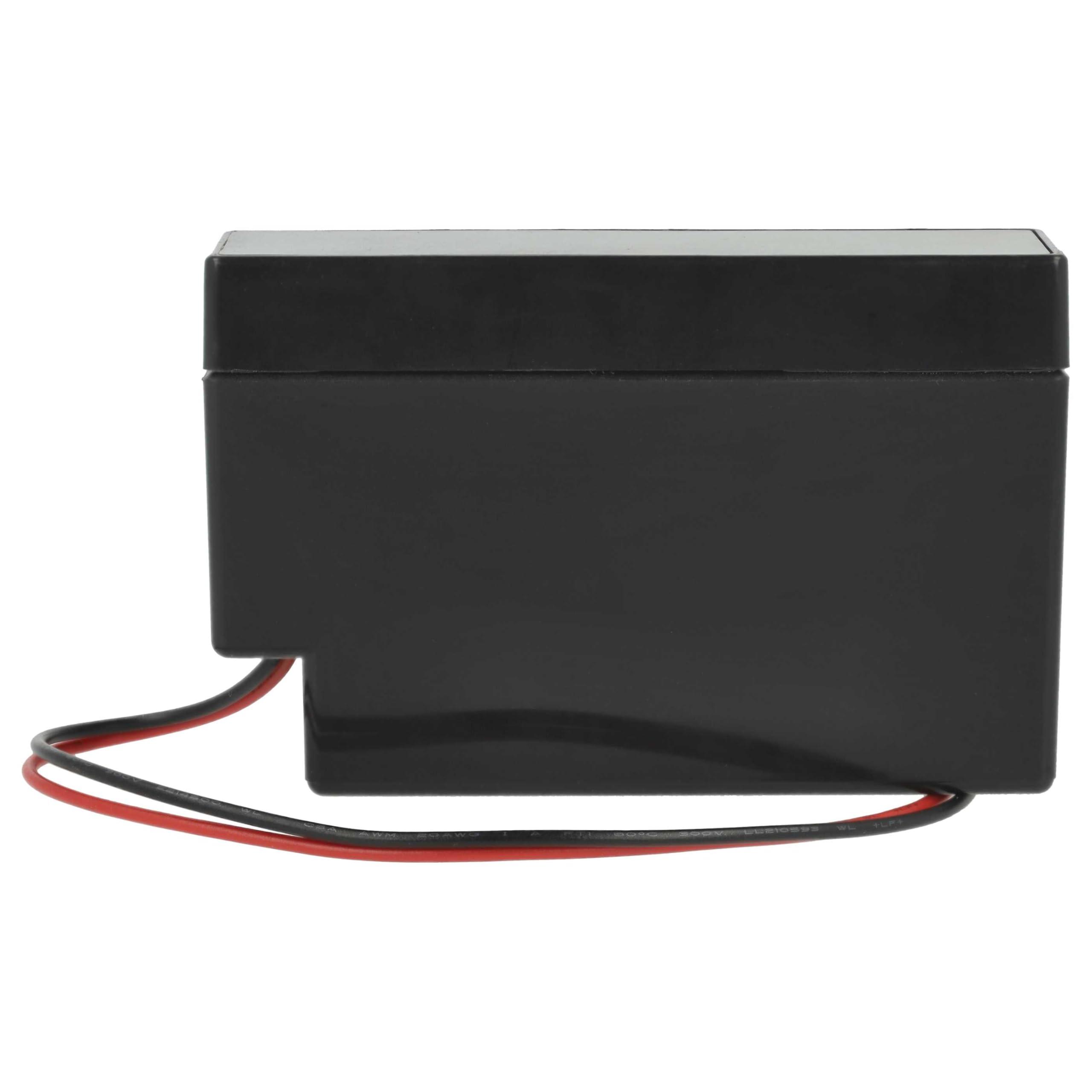 vhbw 4x Batteria sostituisce Powersonic PS-1208 per (800mAh, 12V, AGM, connettore AMP)