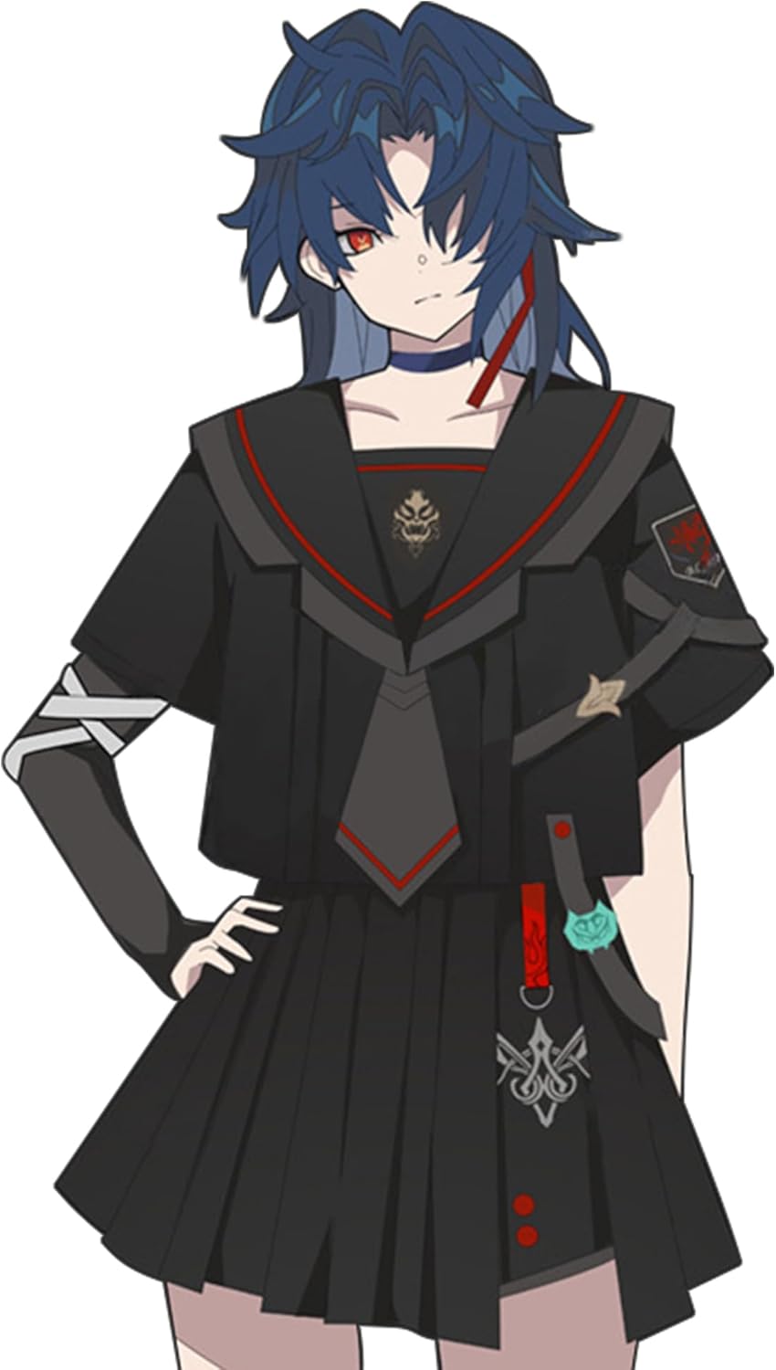 RUIBOCOS BladeSeries Impression Sailor Suit Pleated Skirt 2-Piece Set Cosplay Costume Unisex