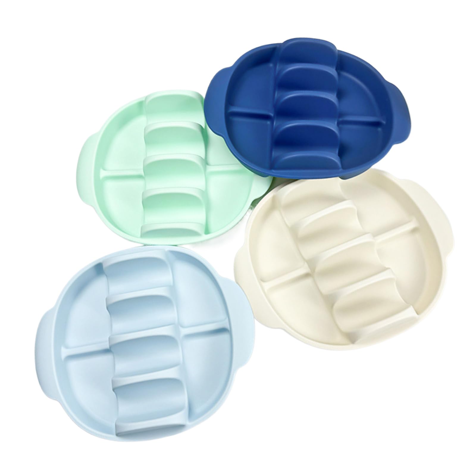 Msioytog Silicone Shell Holder with Divided Sections for 4 Shells Dishwasher Safe Oven Safe Enchilada Tray