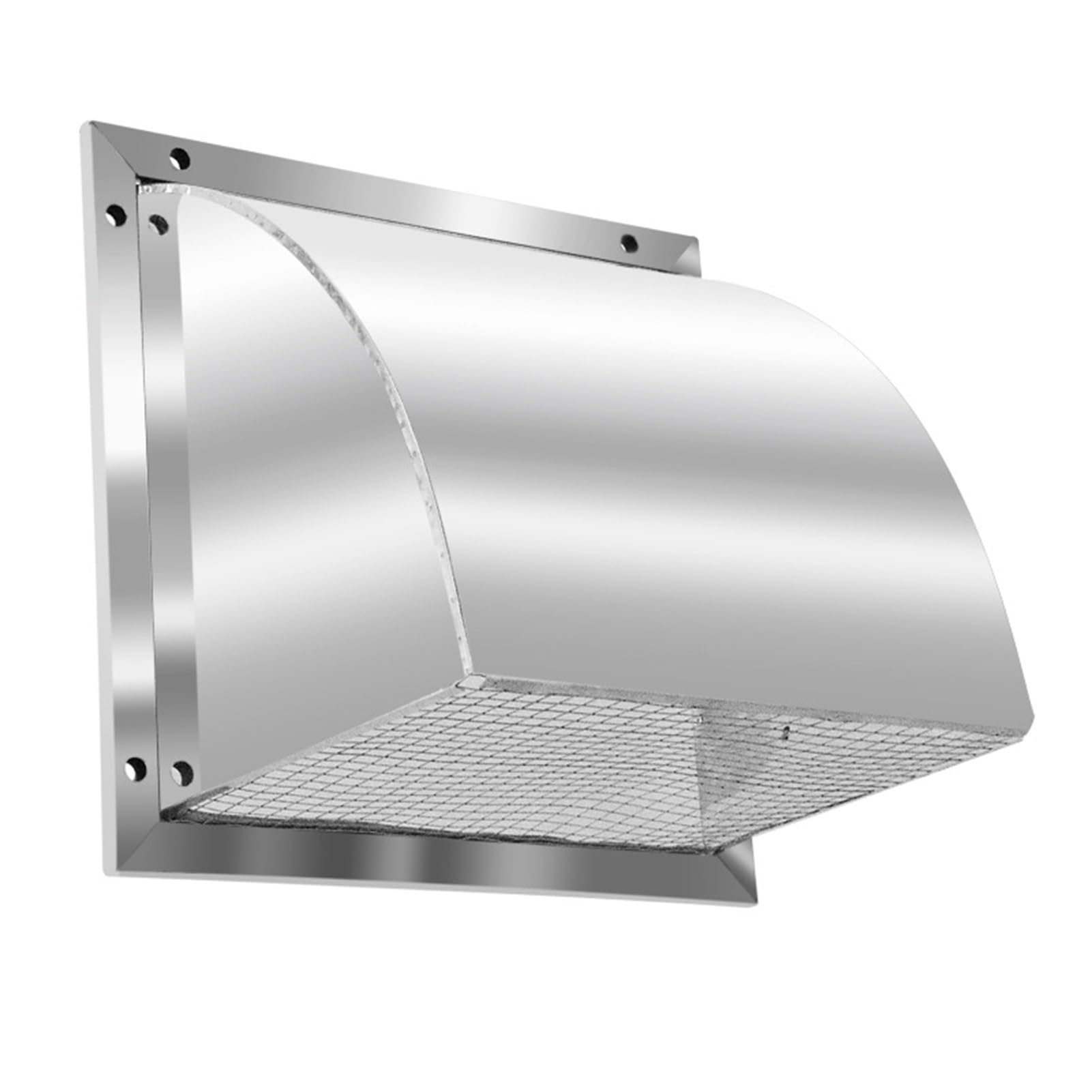 Grille D'aération Carrée en Acier Inoxydable, Murale Grille D'évacuation D'air avec Moustiquaire pour Maison, Hotte de Cuisinière et Garage(400x300mm)