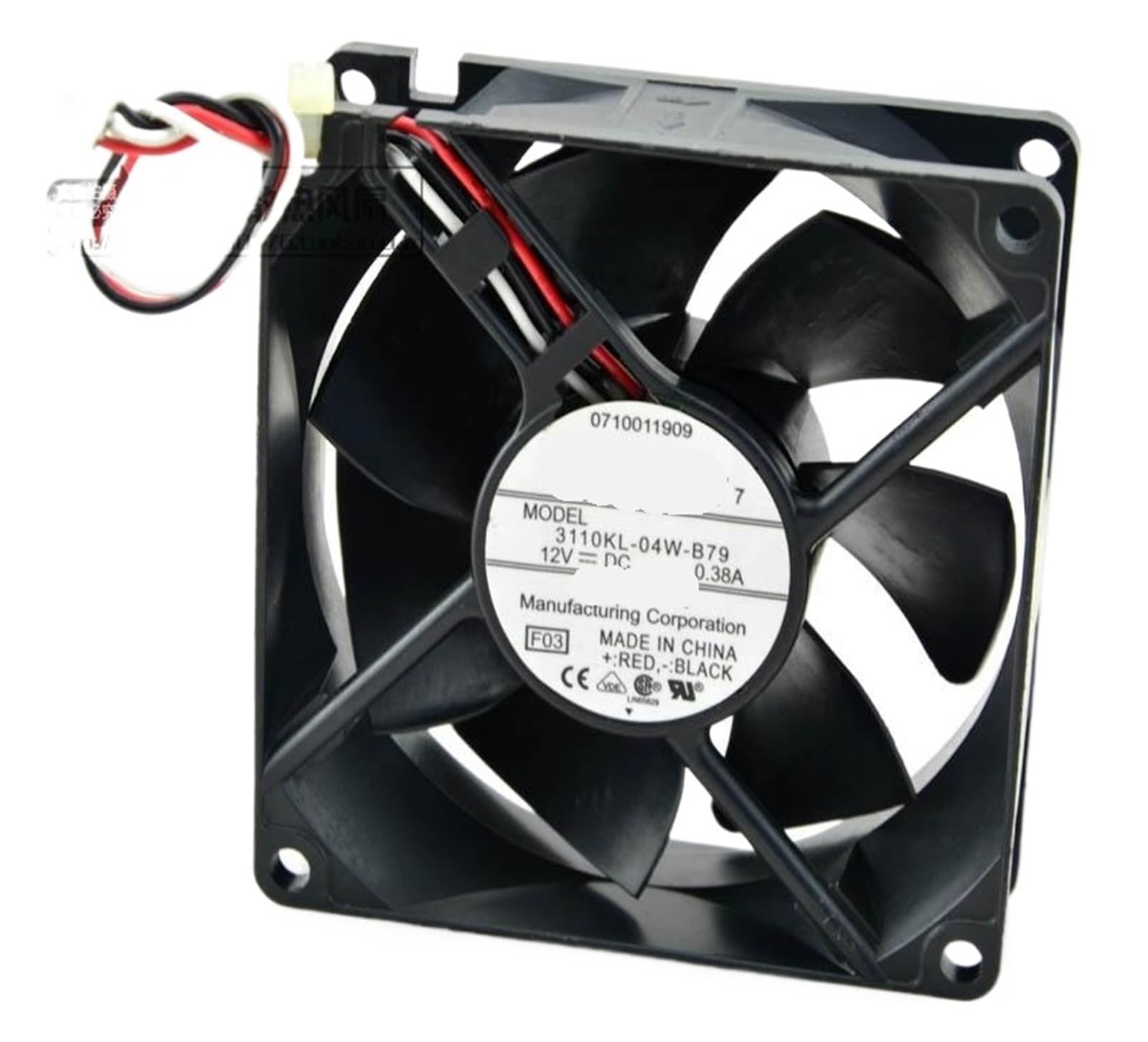 TRBFGVCJ 3110KL-04W-B79 12V 0.38A 8025 80 * 80 * 25mm 8cm COOLING FAN