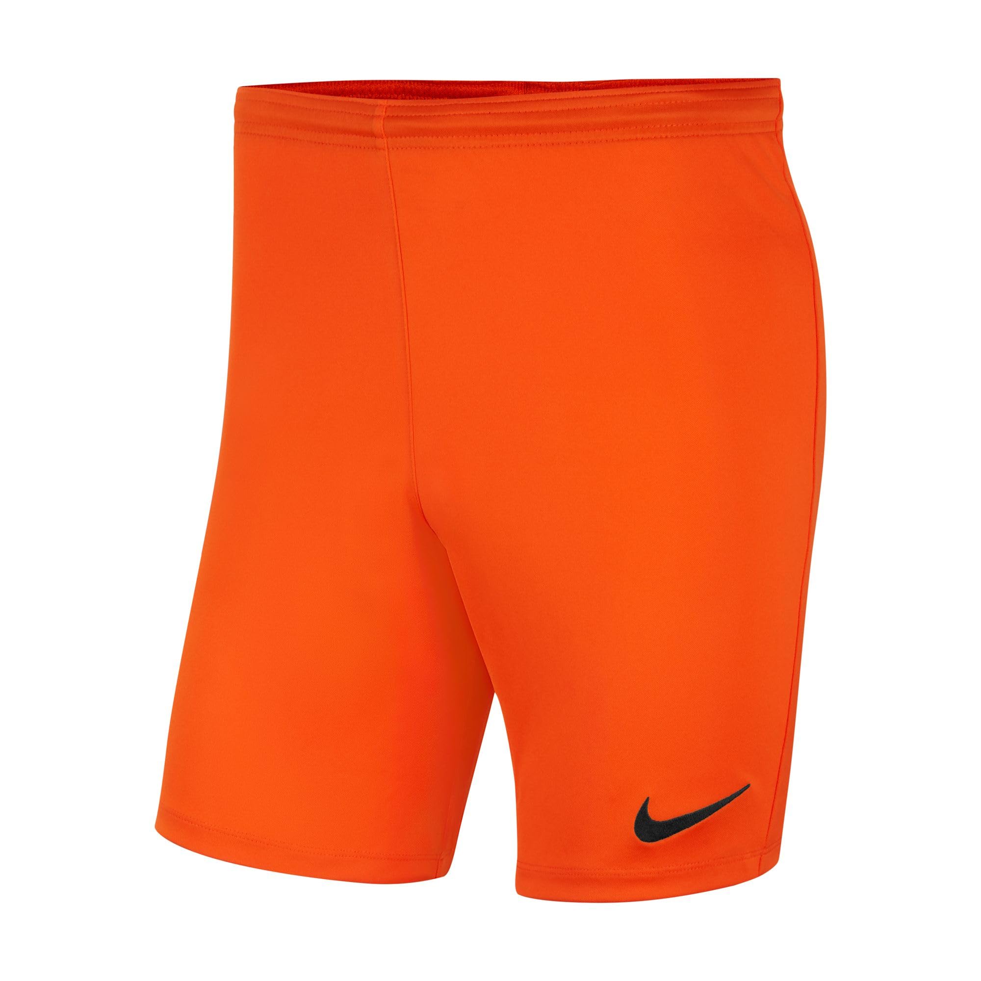 NIKE Mens Dri-fit Park 3 Shorts, Safety Orange/(Black), XL EU