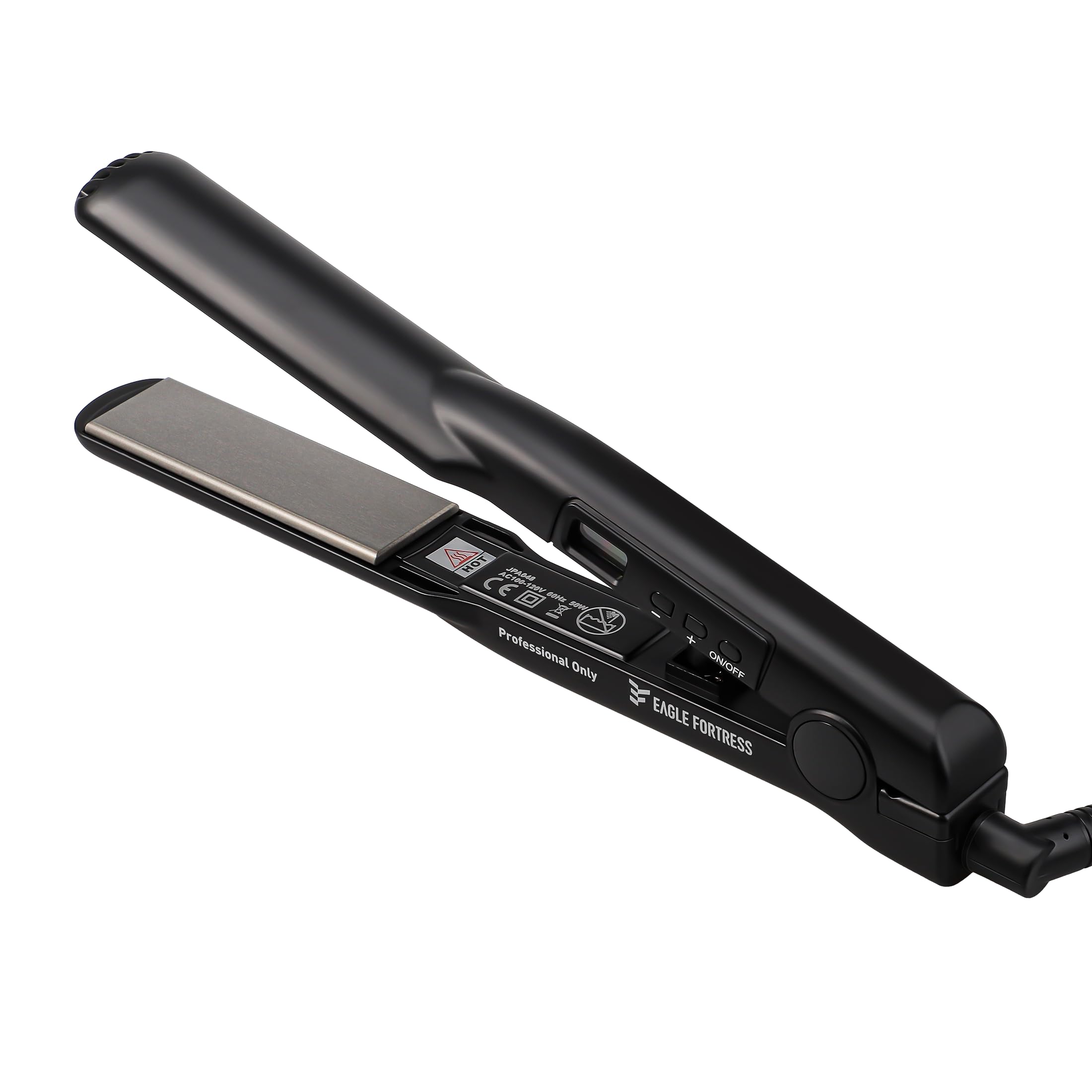 Ceramic Flat Iron, 1 Inch Pro Hair Straightener with Digital LED Display, 30s Fast Heat to 180°C (356°F), 3 Temp Settings, Anti-Frizz & Shine