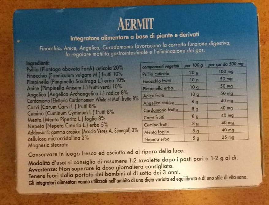 Aermit 50 tavolette