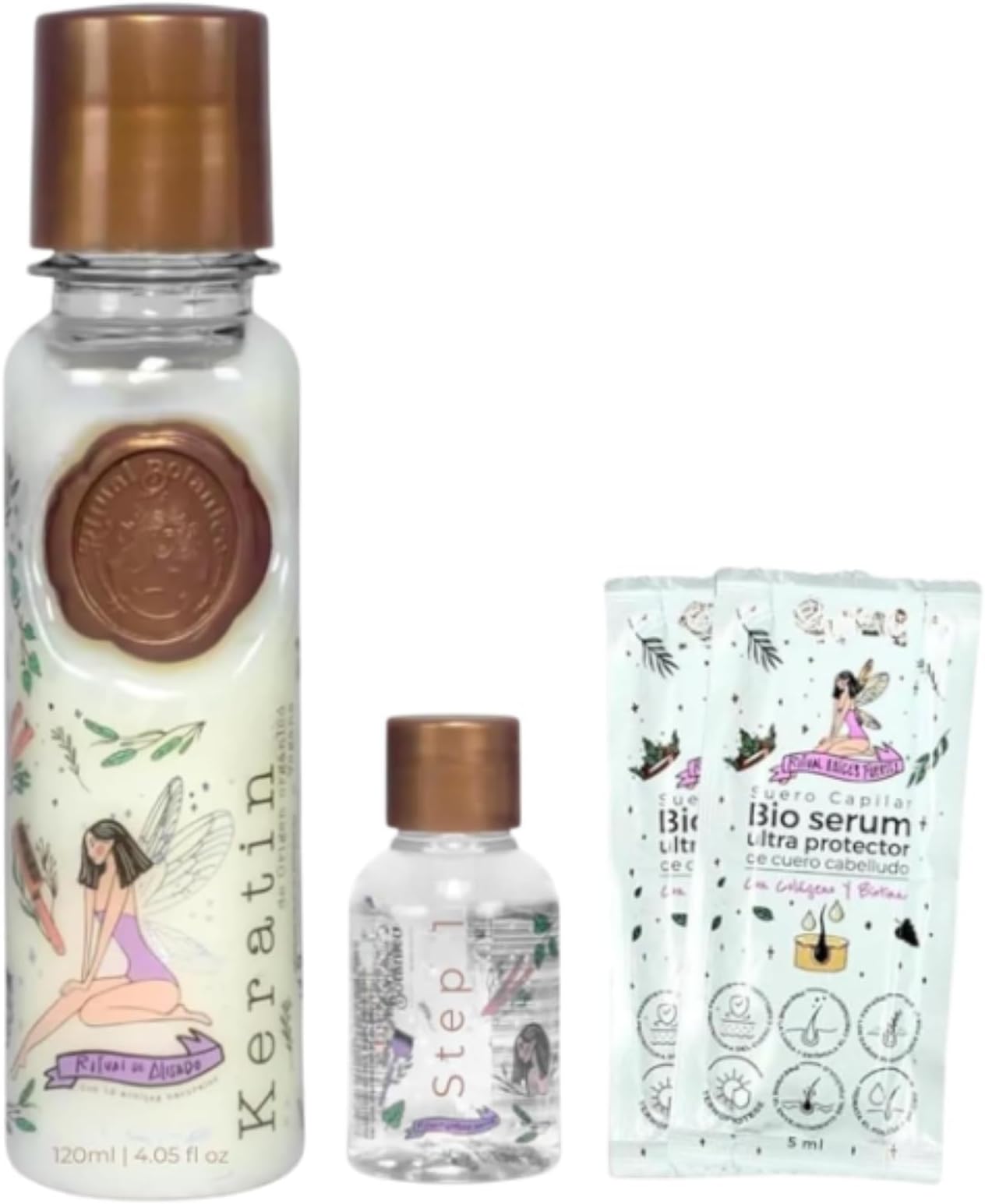 Keratina, RITUAL BOTANICO 120 ml - Keratin Treatment with 12 Natural Oils and Amino Acids for Shine, Softness and Nutrition. Original Product from COLOMBIA.