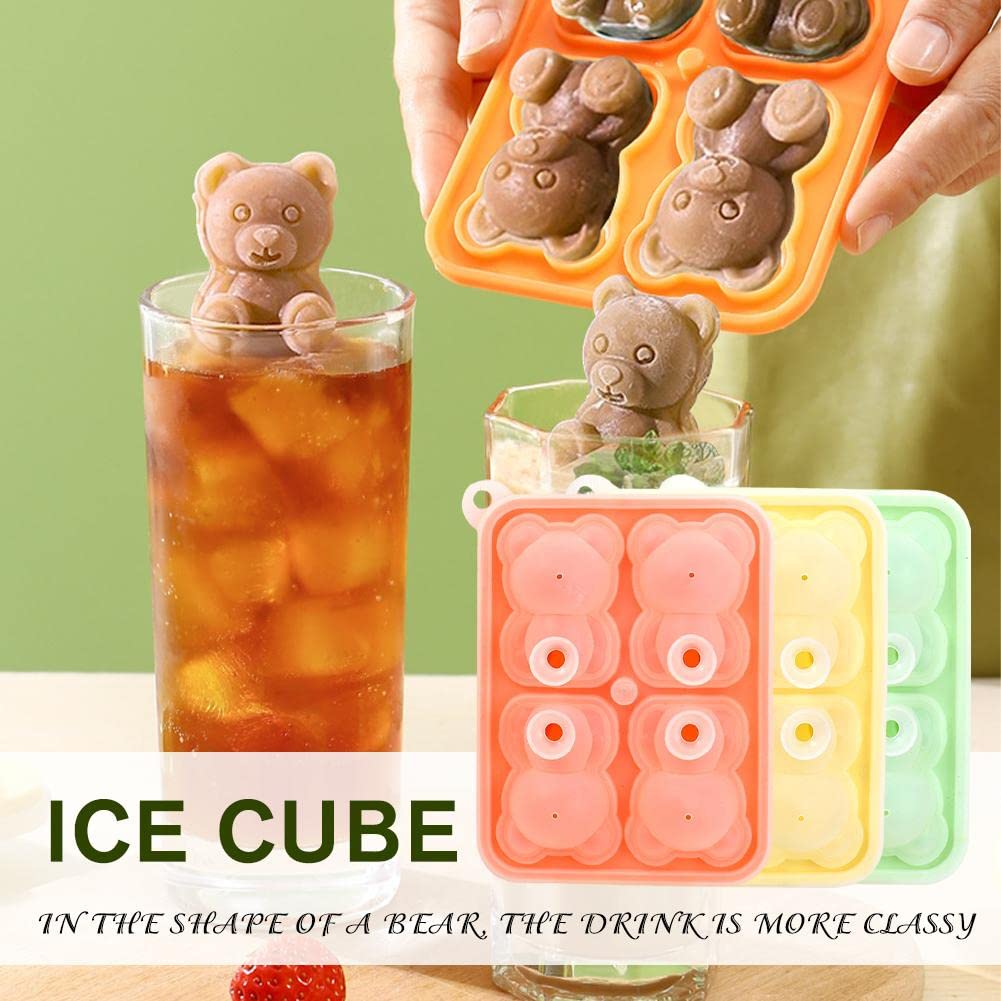 3Dくまちゃん 4P 製氷皿 シリコンモールド 楽天市場】製氷皿 かわいい