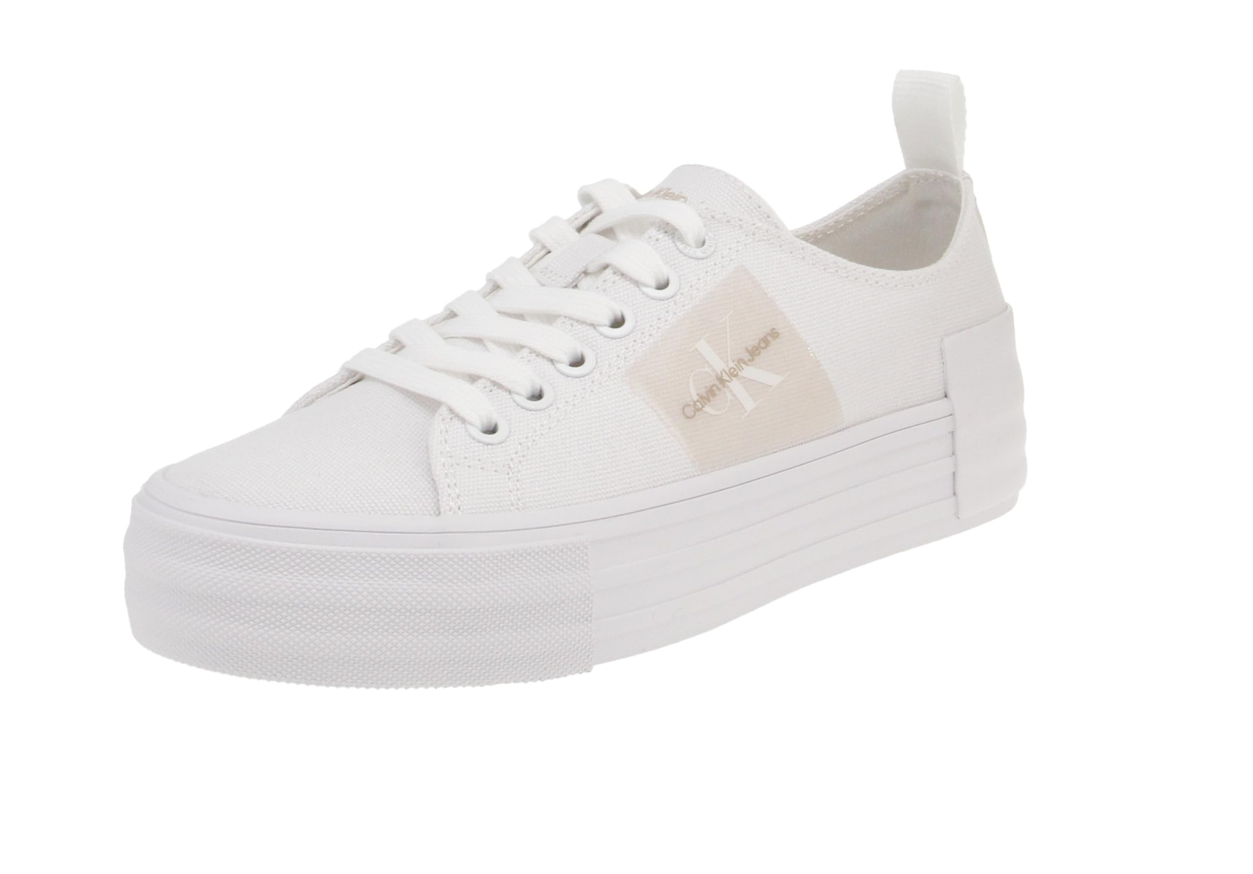Calvin Klein Jeans Bold Vulc Flatf Laceup Wn Yw0yw01039, Zapatilla Vulcanizada Mujer