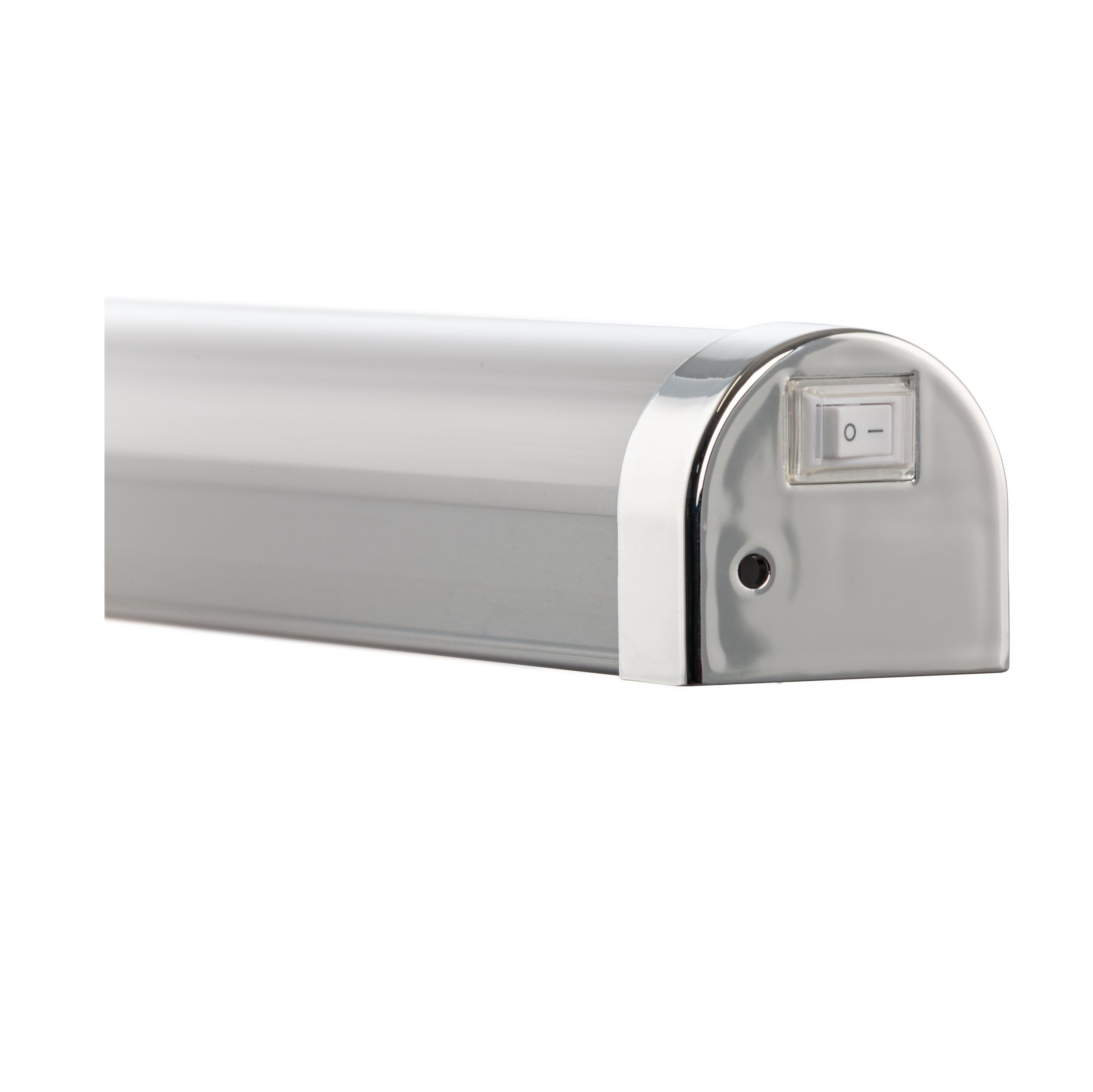 Eglo LED lámpara de espejo Tragacete 1, iluminación de baño de metal en plata, blanco e cromo, antihumedad, blanco neutro, IP 44, L 45 cm