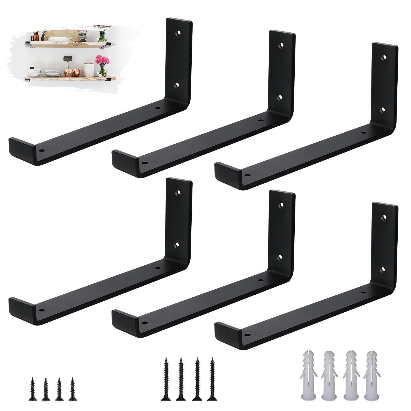 VTOPVMAX Scaffold Board Shelf Brackets 6 Pack