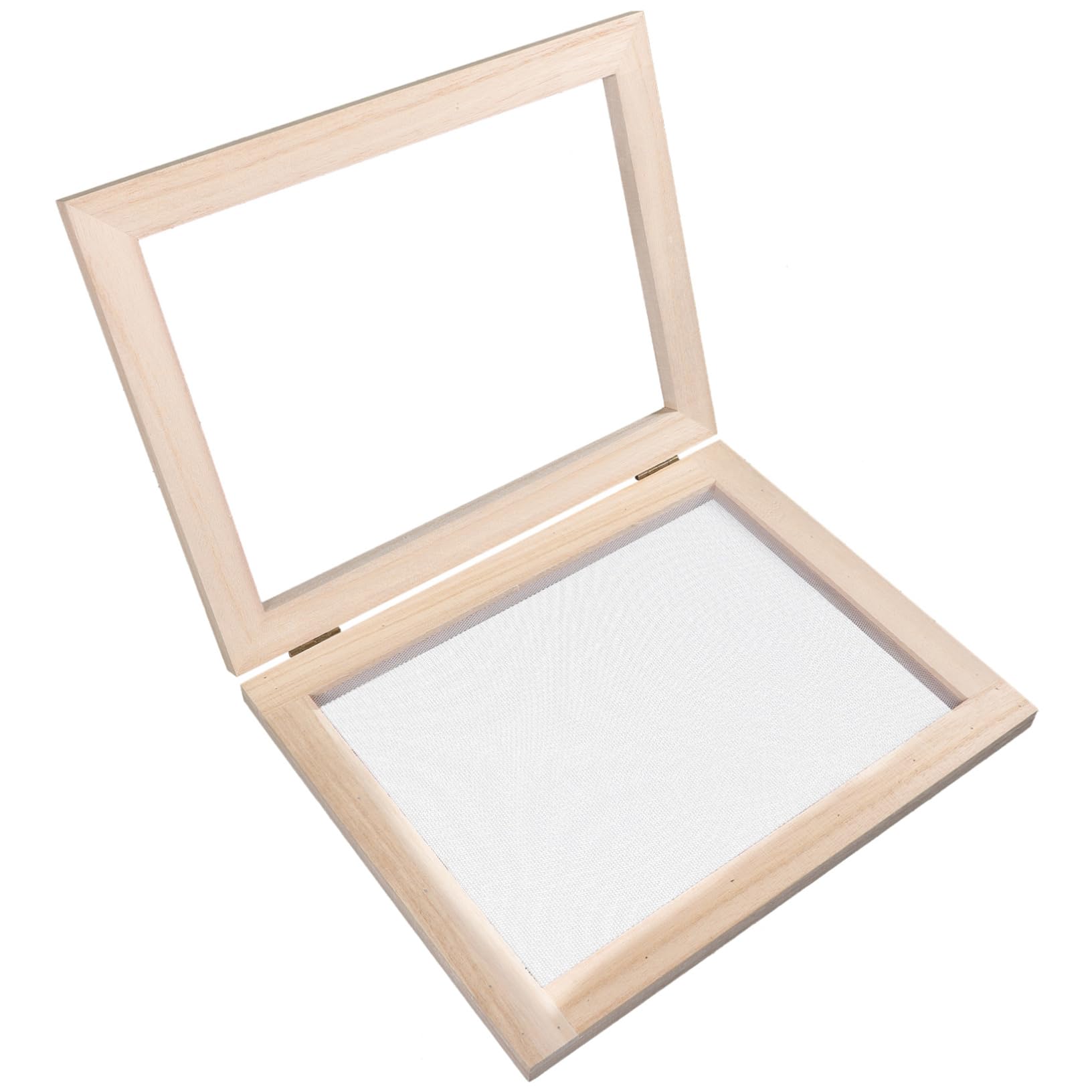 HOOTNEE Diy Paper Making Kit Deckle for Papermaking Handmade Paper Frame Wood Screen Perfect for Boys and Activity