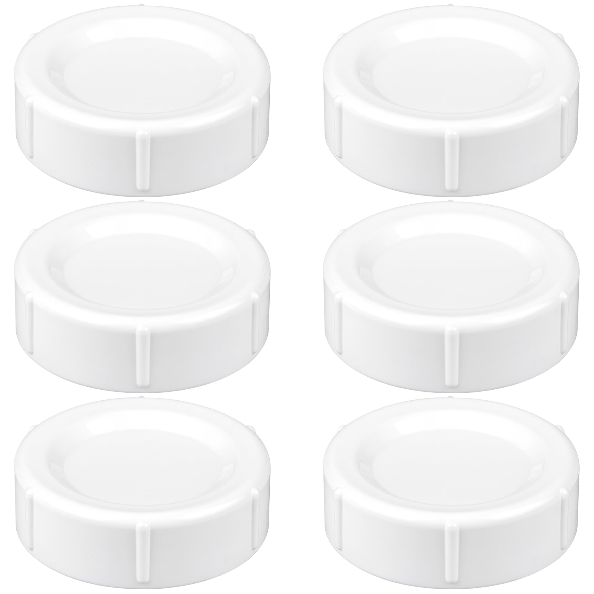 Travel and Storage Baby Bottle Caps for Dr. Brown’s Natural Flow Wide-Neck Bottles, Baby Bottle Lids Replacement with Sealing Gasket, Leak-Proof, BPA-Free, Pack of 6
