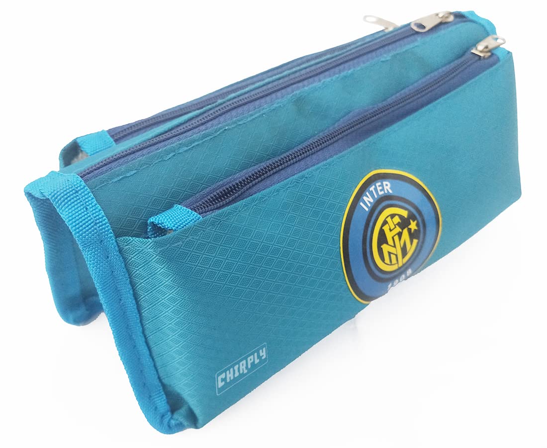 CHIRPLY Multi-Pocket Football Theme Velcro Pencil Pouch for Boys & Girls, Color Pen Case for School, Birthday Gift for Kids, Art & Craft Tool Kit, 3 Compartment Pouch for Office (Blue) (B09VZSFWGC) Amazon Price History, Amazon Price Tracker