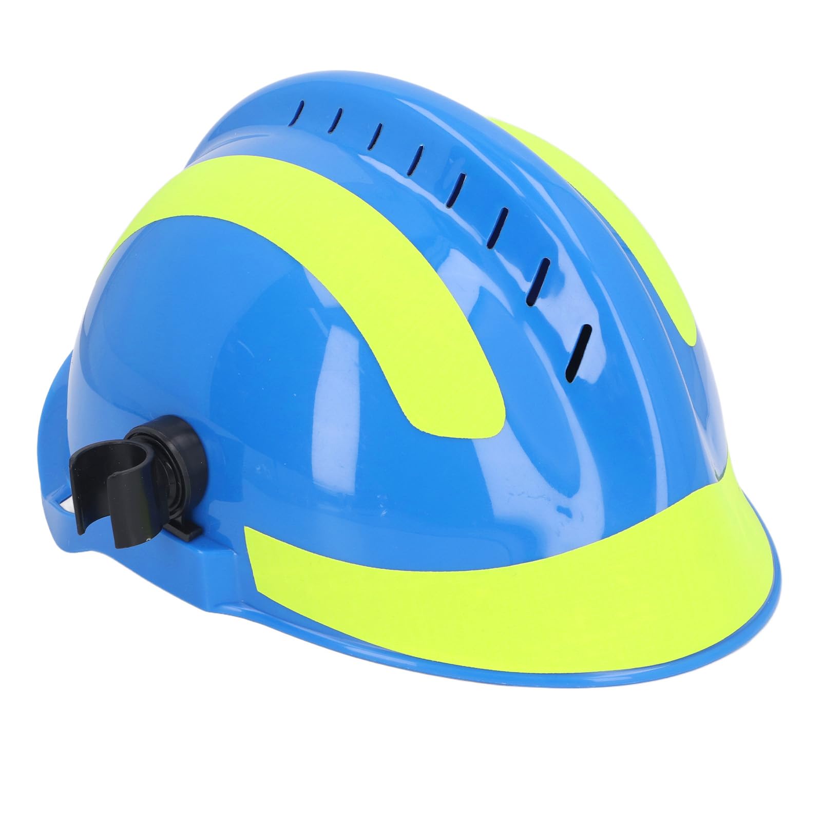 Nutriess Rescue Hard Hat Adjustable Lining Heat Resistant Shock Absorbing Slotted Safety Helmet for Construction Work Safety (Blue)