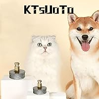 Vista 3 de 4 cabezales de repuesto para amoladora de uñas de perro, puntas de diamante, ruedas de repuesto para perros grandes, medianos y pequeños, cabezal