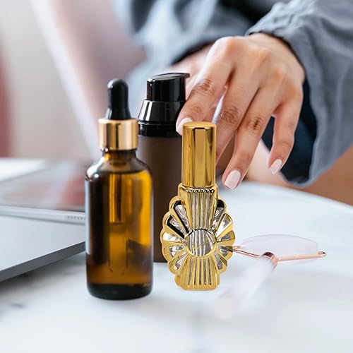 Miniatura 7 de 2 botellas de perfume de vidrio, 0.4 fl oz, 0.44 onzas líquidas, atomizador recargable, botella de agua bendita, botella de aceite esencial vacía,