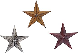 Deco 79 Metal Star Home Wall Decor Indoor Outdoor Wall Sculpture, Set of...