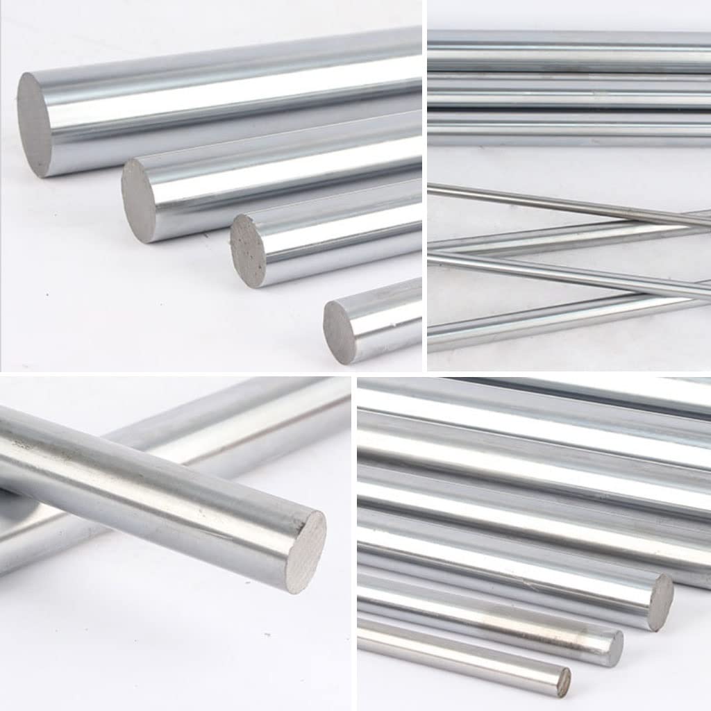 Varilla Cromada De Acero 45#, 6 7 8 9 10 11 12 14 16 18 20 25 30 Mm Eje Óptico Lineal Cromado Eje Suave, Varilla Lisa De Riel Largo De 1 M, 1 Uds (Color : 1m, Size : 12MM)