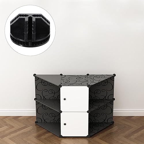 Miniatura 9 de DOITOOL 20 conectores de cubo de almacenamiento de alambre, conector de plástico, estantes de almacenamiento de cubos de alambre para organizador