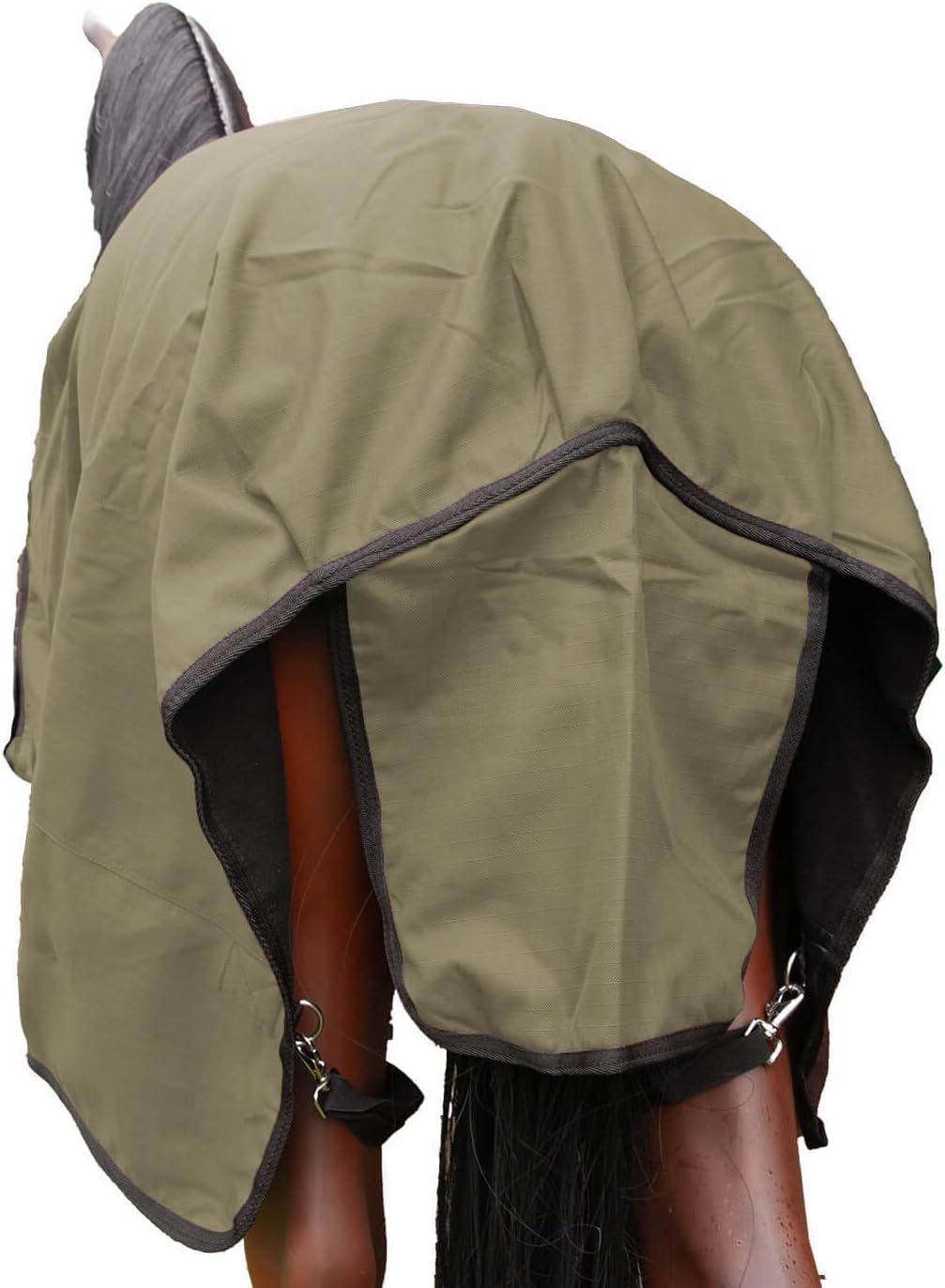 Brama-West 115 - Manta para lluvia (600 denier), diseño de caballo, color verde
